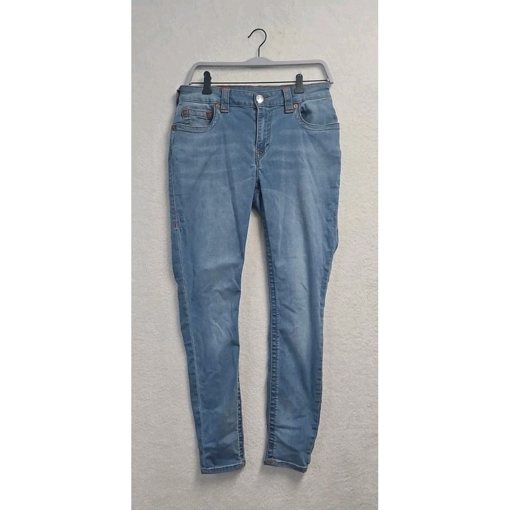 True Religion Jeans Women's Size 30 Jennie Curvy Mid Rise Super Skinny Blue